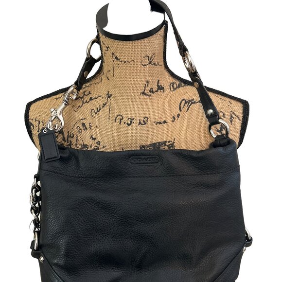 Coach Black Leather Shoulder Bag - Picture 2 of 13